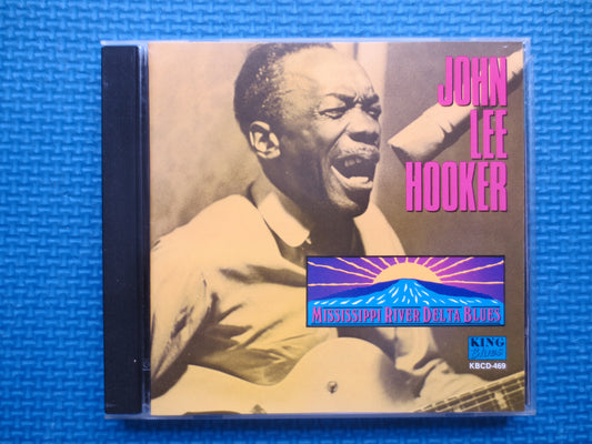 JOHN LEE HOOKER, Mississippi River, Blues Cd, John Lee Hooker Cd,  Music Cd, John Lee Hooker Lp, Blues Album, 1993 Compact Disc