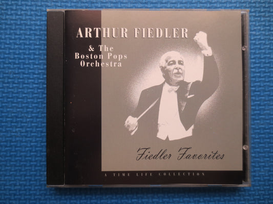 ARTHUR FIEDLER, Fiedler's FAVORITES, Arthur Fiedler Cd, Music Cd, Arthur Fiedler Album, Arthur Fiedler Songs, 1996 Compact Disc