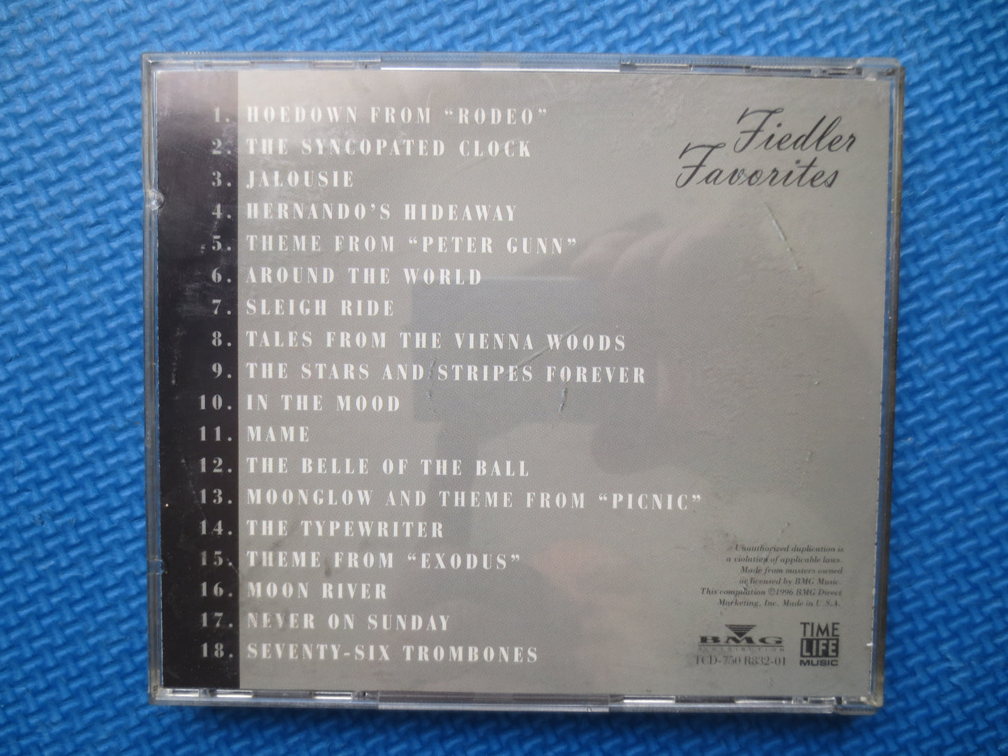 ARTHUR FIEDLER, Fiedler's FAVORITES, Arthur Fiedler Cd, Music Cd, Arthur Fiedler Album, Arthur Fiedler Songs, 1996 Compact Disc