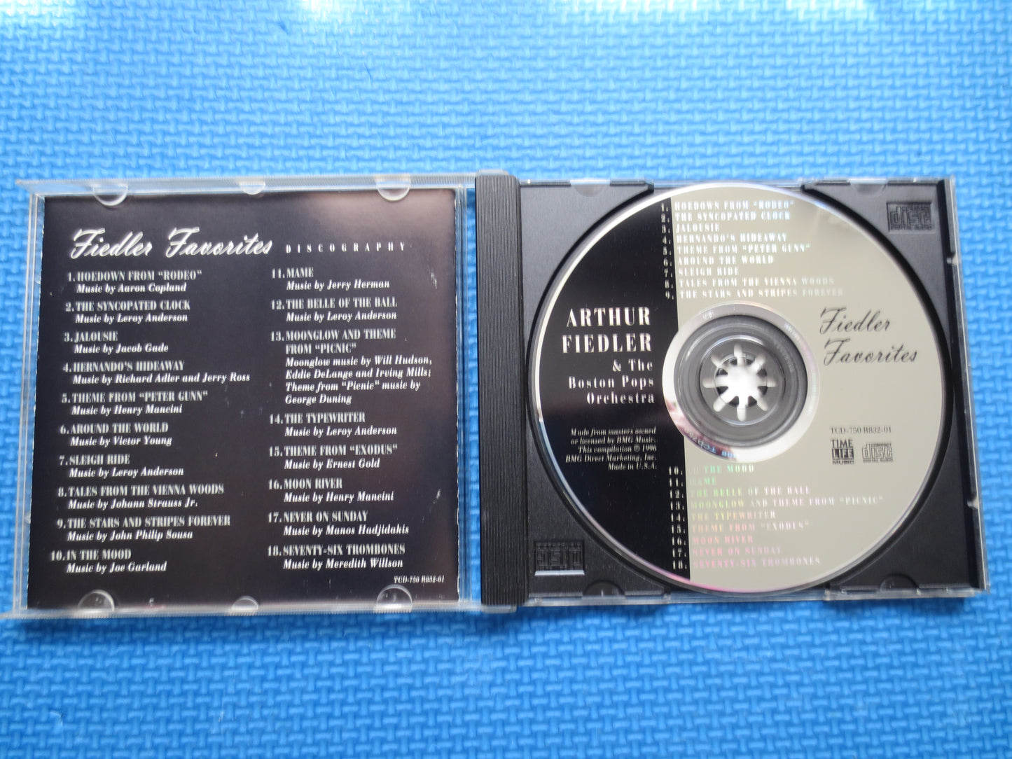 ARTHUR FIEDLER, Fiedler's FAVORITES, Arthur Fiedler Cd, Music Cd, Arthur Fiedler Album, Arthur Fiedler Songs, 1996 Compact Disc