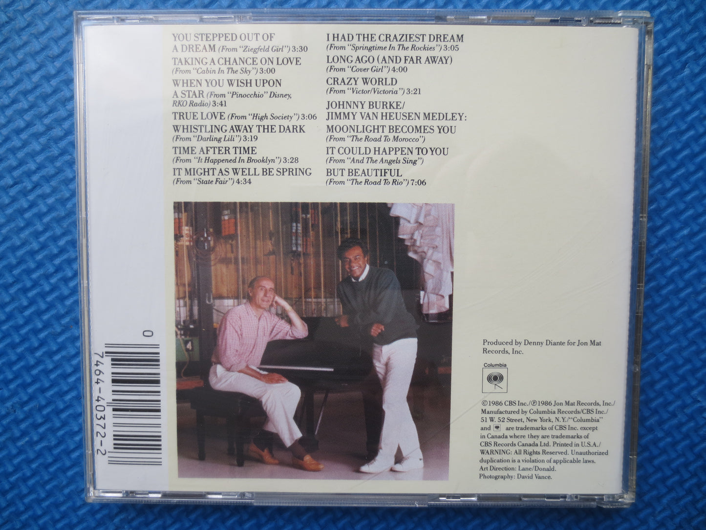 Johnny MATHIS, Henry MANCINI, HOLLYWOOD Musical Cd, Music Cd, Johnny Mathis Album, Henry Mancini Cd, Jazz Cd, 1986 Compact Disc