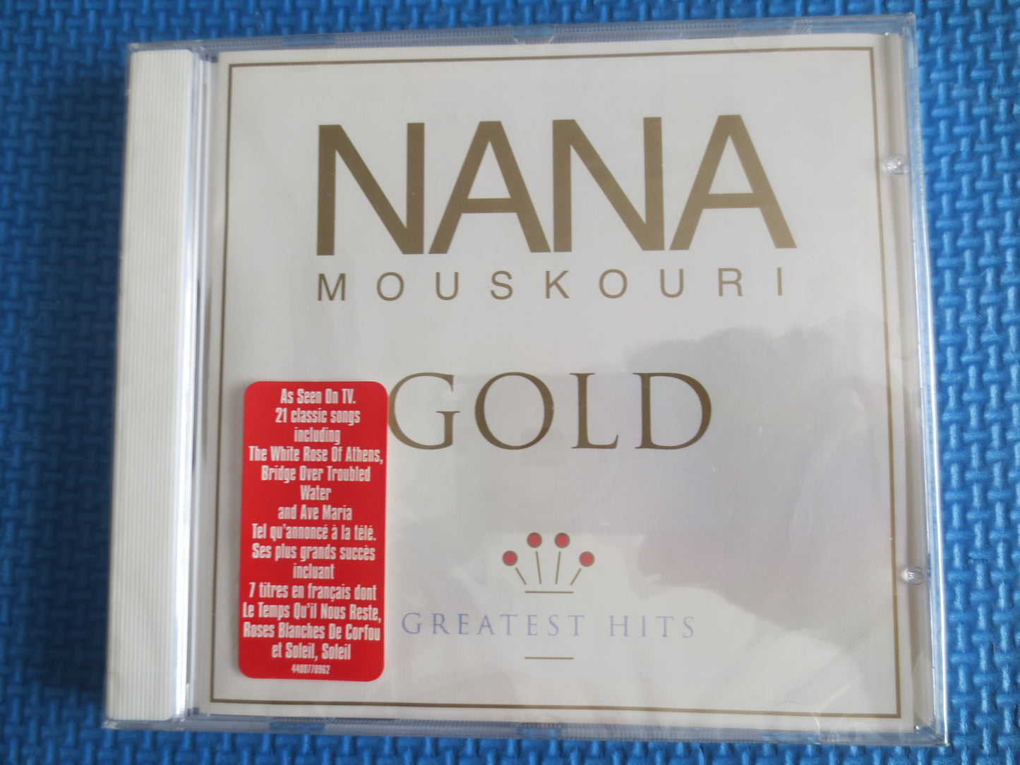 NANA MOUSKOURI, Still SEALED, Greatest Hits Cd, Gold Cd, Nana Mouskouri Album, Pop Music Cd, Nana Mouskouri Cd, Guitar Cd, 2001 Compact Disc