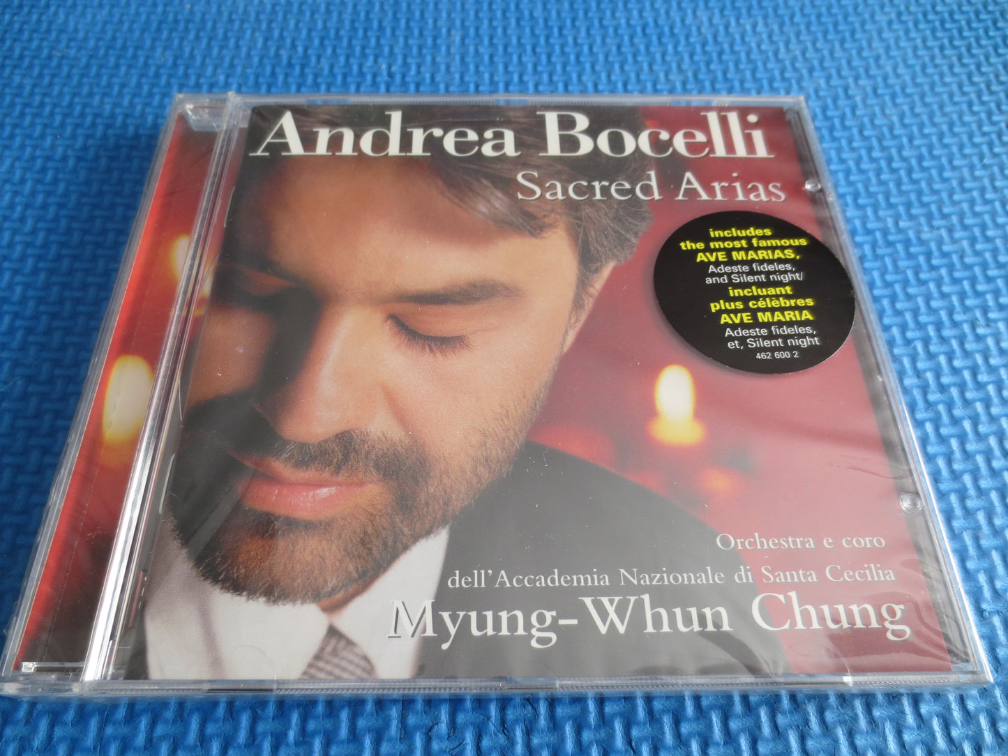 ANDREA BOCELLI, Still SEALED, Sacred Arias, Andrea Bocelli Cd, Andrea Bocelli Album, Classical Music Cd, Opera Music Cd, 1999 Compact Disc