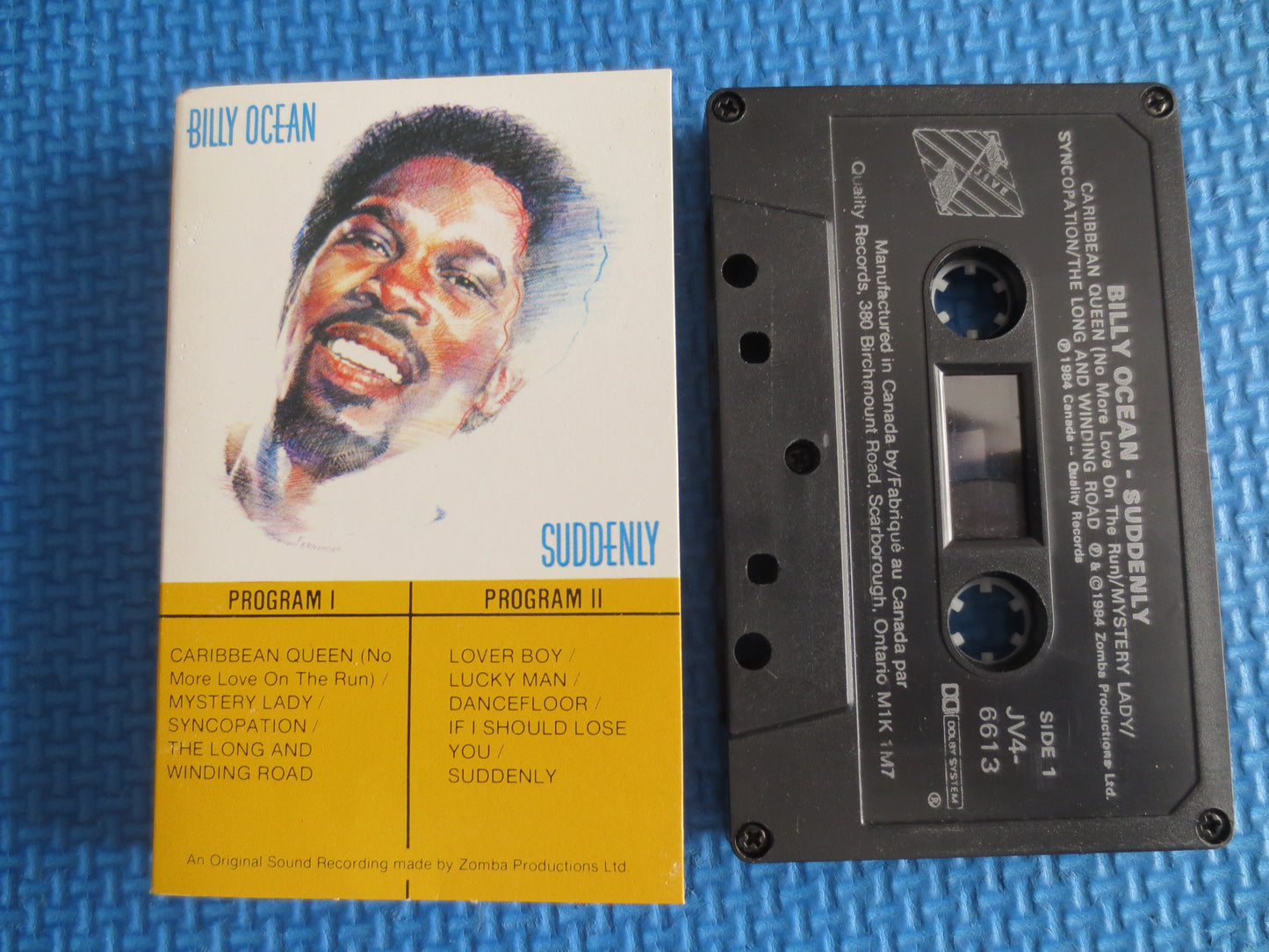 BILLY OCEAN, SUDDENLY, Billy Ocean Tape, Disco Music Tape, Funk Cassette, Soul Music Tape, Disco Cassette, 1984 Cassette