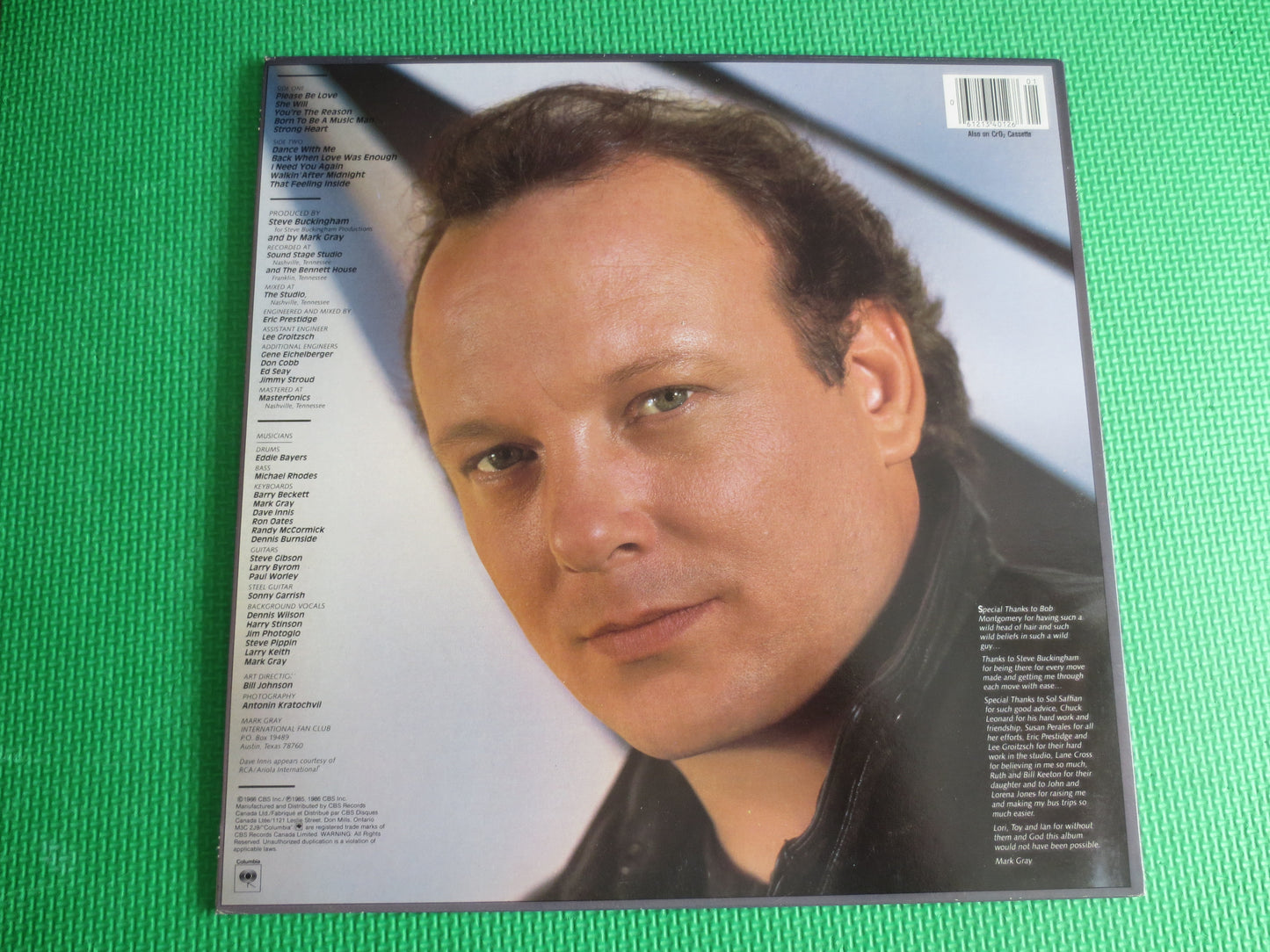 MARK GRAY, That FEELING Inside, Mark Gray Record, Mark Gray lp, Mark Gray Albums, Country Records, Country Lp, 1985 Records