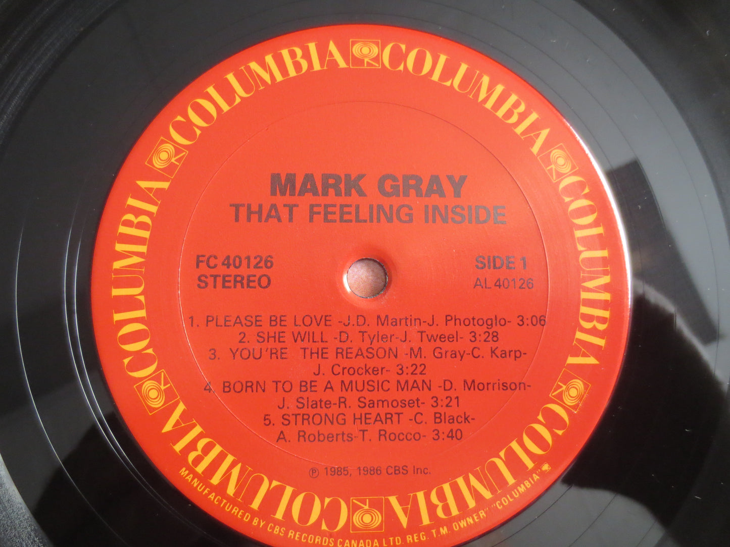 MARK GRAY, That FEELING Inside, Mark Gray Record, Mark Gray lp, Mark Gray Albums, Country Records, Country Lp, 1985 Records