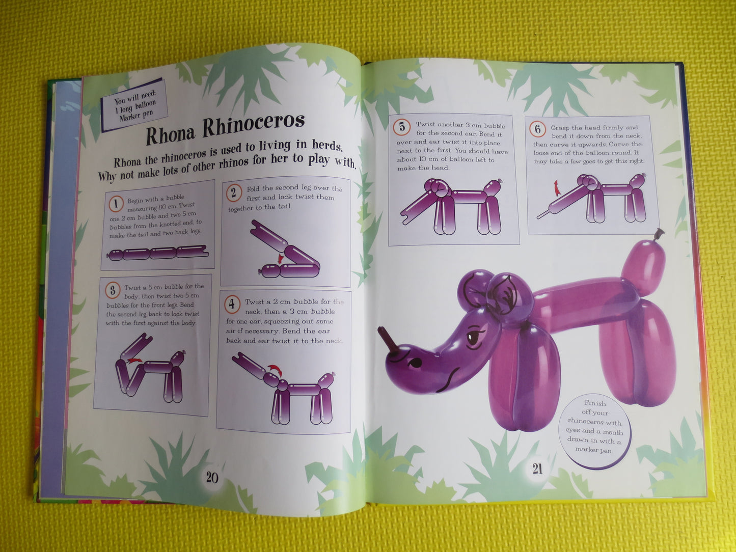 Vintage Book, MAGIC of BALLOON MODELING, Balloon Animals Book, Tying Balloons, Magic of Balloons, Animal Balloons Book, Party Balloons, Book