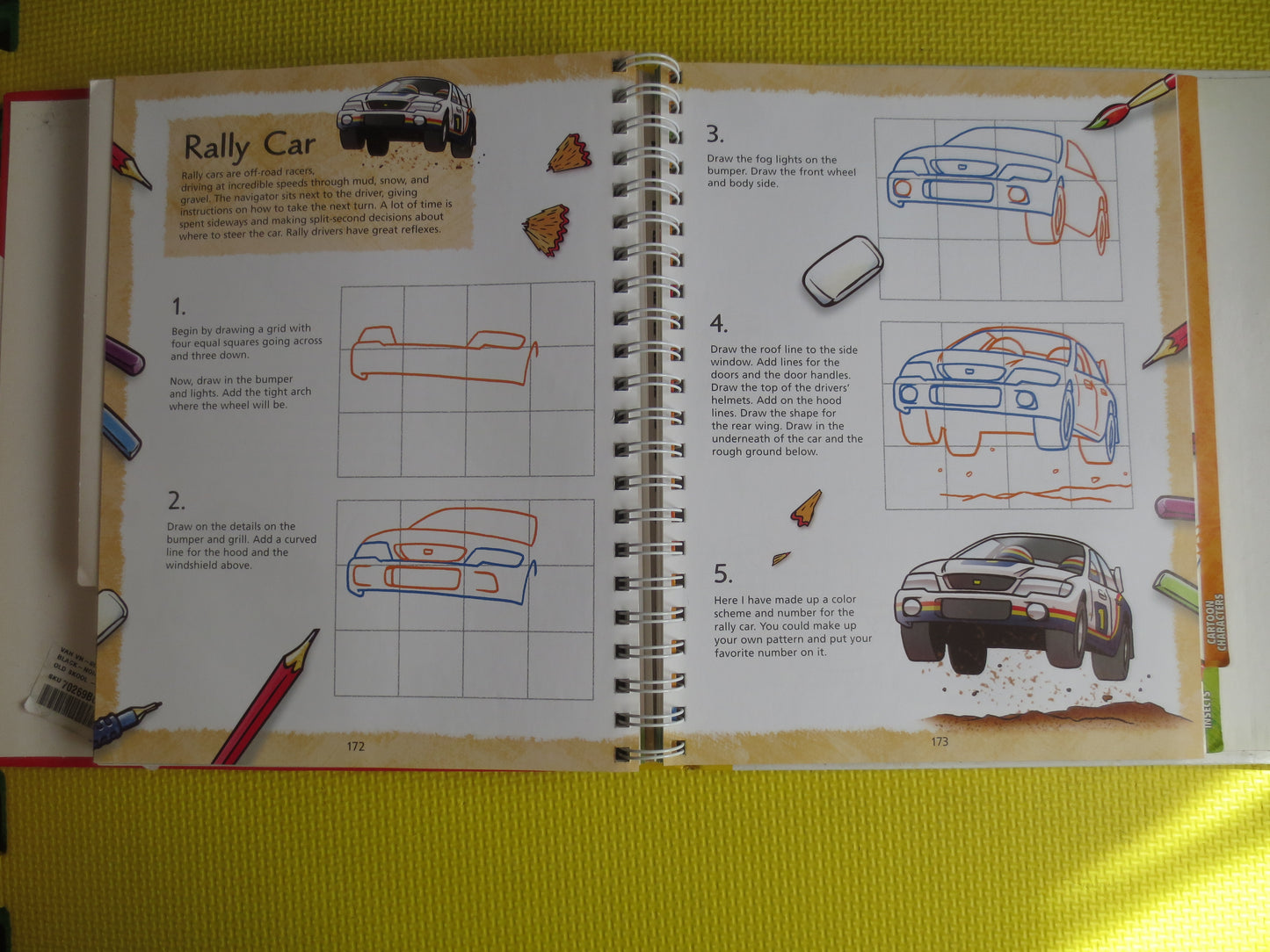 Vintage Book, YOU CAN DRAW, Over 100 Drawings, Learn to Draw Book, Drawing Cartoons Book, Drawing Cars Book, How to Draw Book, Drawing Book