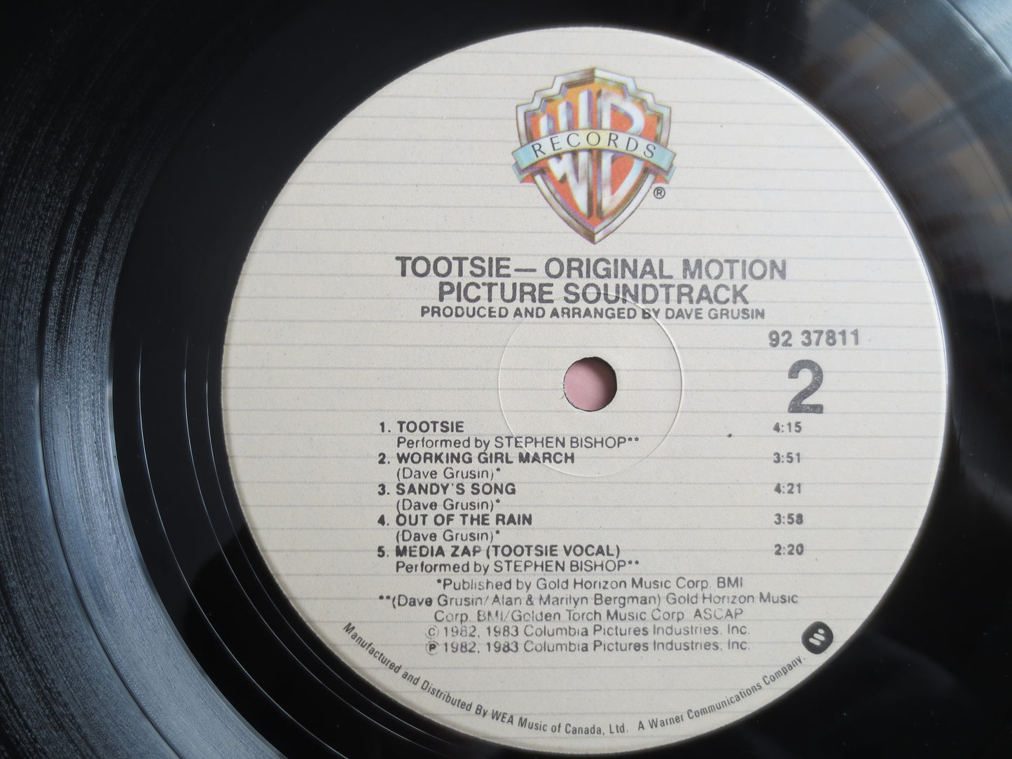 TOOTSIE, Movie Soundtrack, TOOTSIE Soundtrack, TOOTSIE Movie,  Stephen Bishop Album, Record Vinyl, Movie Lp, 1983 Records