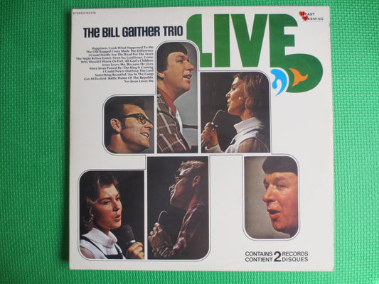 BILL GAITHER TRIO, Live Album, Bill Gaither Album, Bill Gaither Lp, Bill Gaither Trio Lp, 2 Records, Country Record, Vintage Lp, 1972 Record