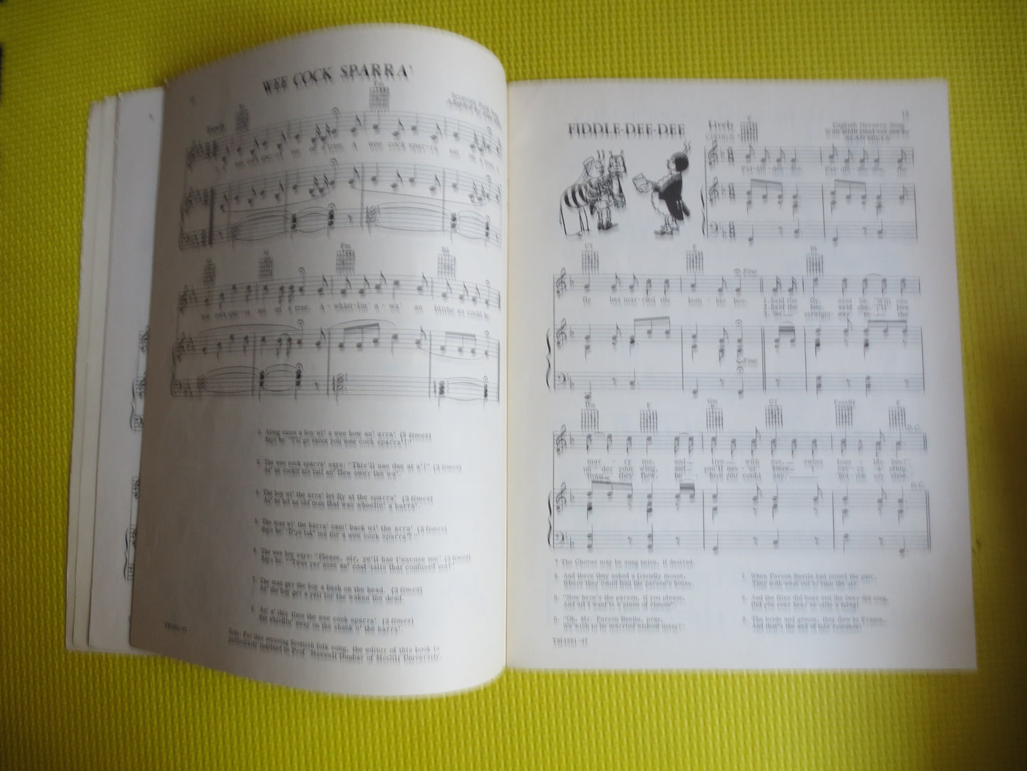 Vintage Books, FOLK SONGS for YOUNG Folk, Sheet Music, Music Books, Piano Music Book, Chord Sheet Music, Books, Vintage Music Book, Music