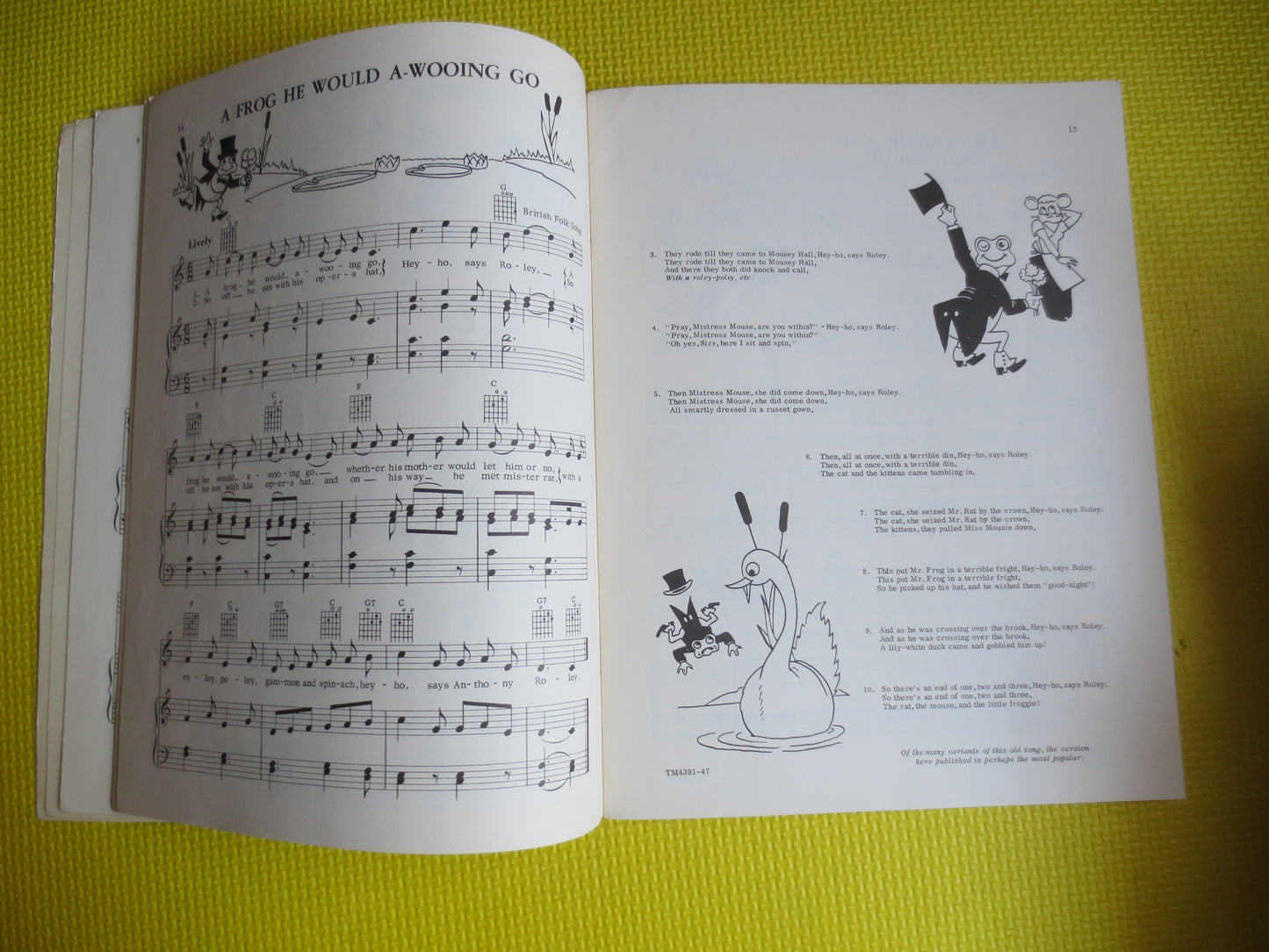 Vintage Books, FOLK SONGS for YOUNG Folk, Sheet Music, Music Books, Piano Music Book, Chord Sheet Music, Books, Vintage Music Book, Music