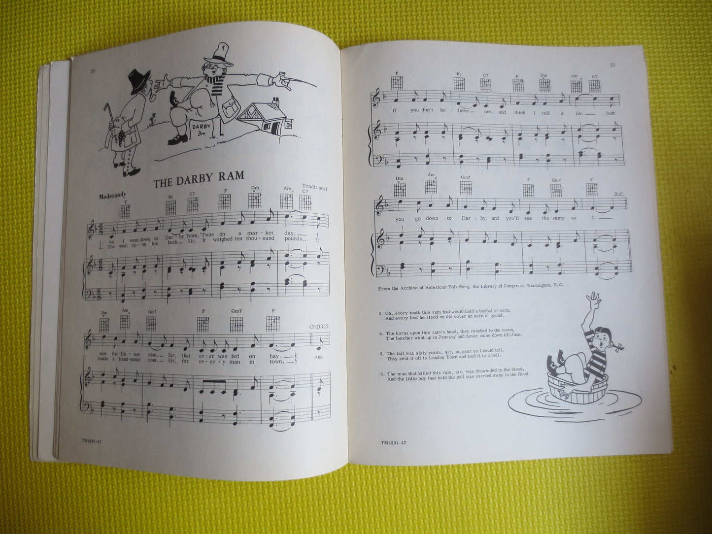 Vintage Books, FOLK SONGS for YOUNG Folk, Sheet Music, Music Books, Piano Music Book, Chord Sheet Music, Books, Vintage Music Book, Music