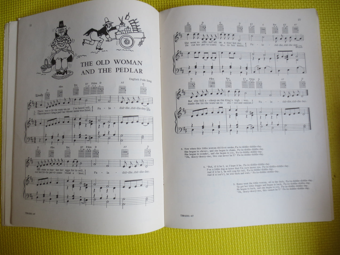 Vintage Books, FOLK SONGS for YOUNG Folk, Sheet Music, Music Books, Piano Music Book, Chord Sheet Music, Books, Vintage Music Book, Music