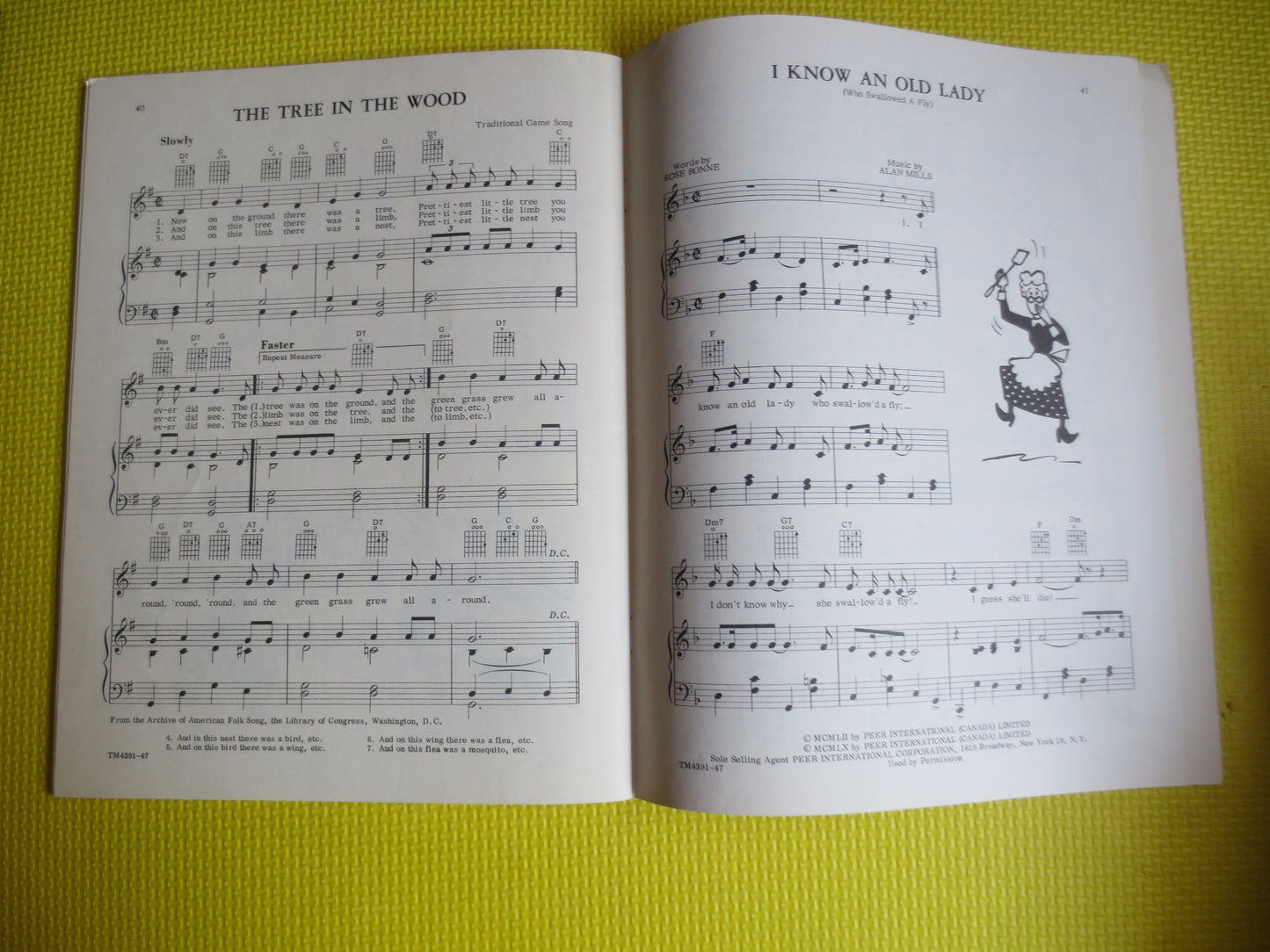 Vintage Books, FOLK SONGS for YOUNG Folk, Sheet Music, Music Books, Piano Music Book, Chord Sheet Music, Books, Vintage Music Book, Music