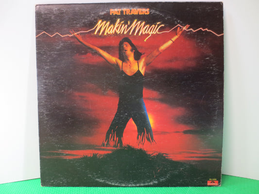 PAT TRAVERS, Makin' MAGIC, Pat Travers Record, Rock Record, Pat Travers Album, Vinyl Record, Pat Travers Lps, 1977 Records