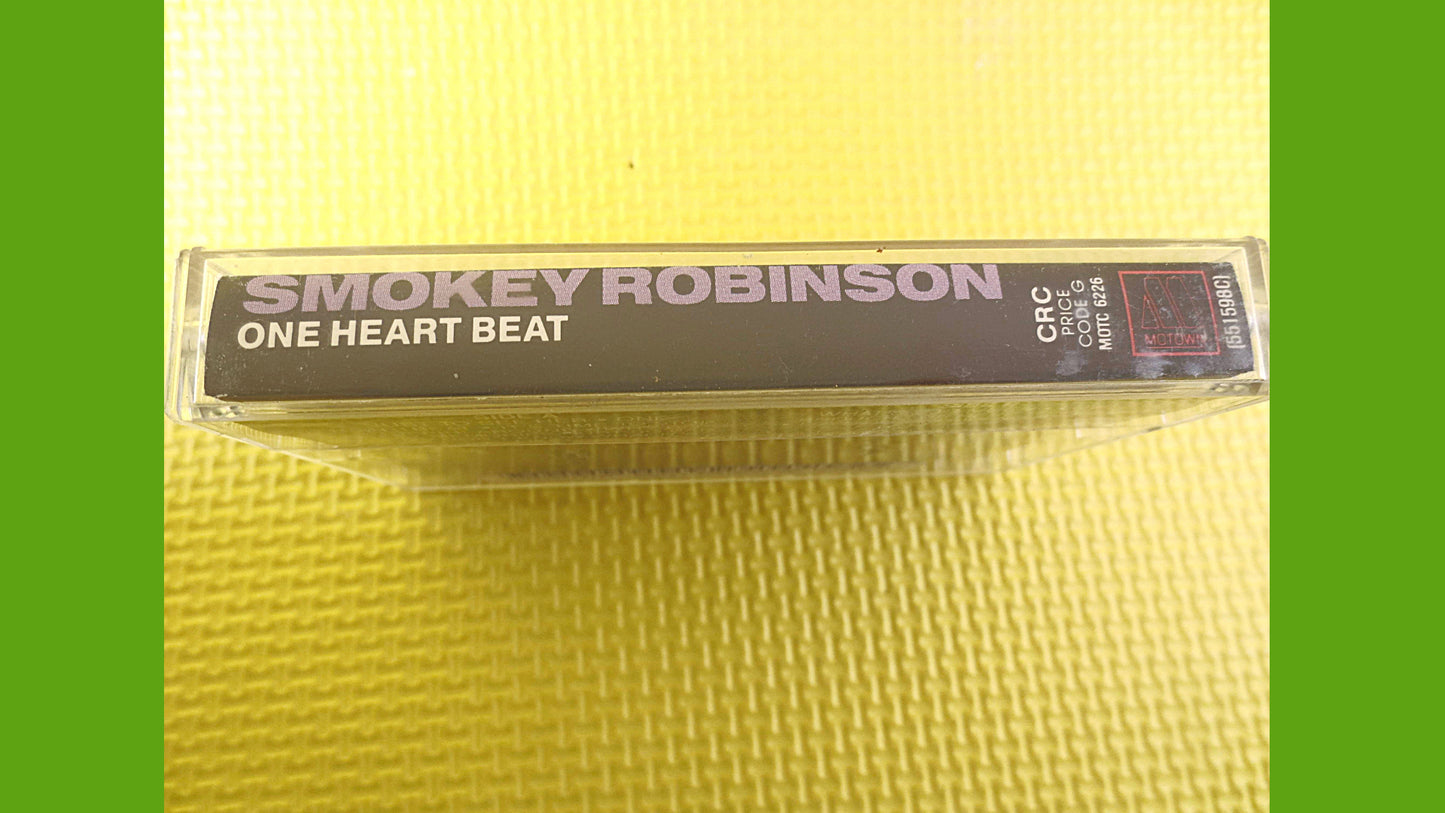 SMOKEY ROBINSON, One HEART Beat, Smokey Robinson Tape, Motown Music Tape, Funk Cassette, Soul Music Tape, Tape, 1984 Cassette