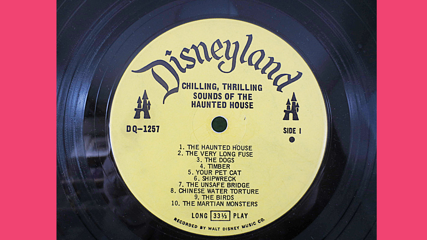 The HAUNTED HOUSE, DISNEYLAND Records, Halloween Records, Disney Records, Novelty Records, Childrens Records, 1964 Records