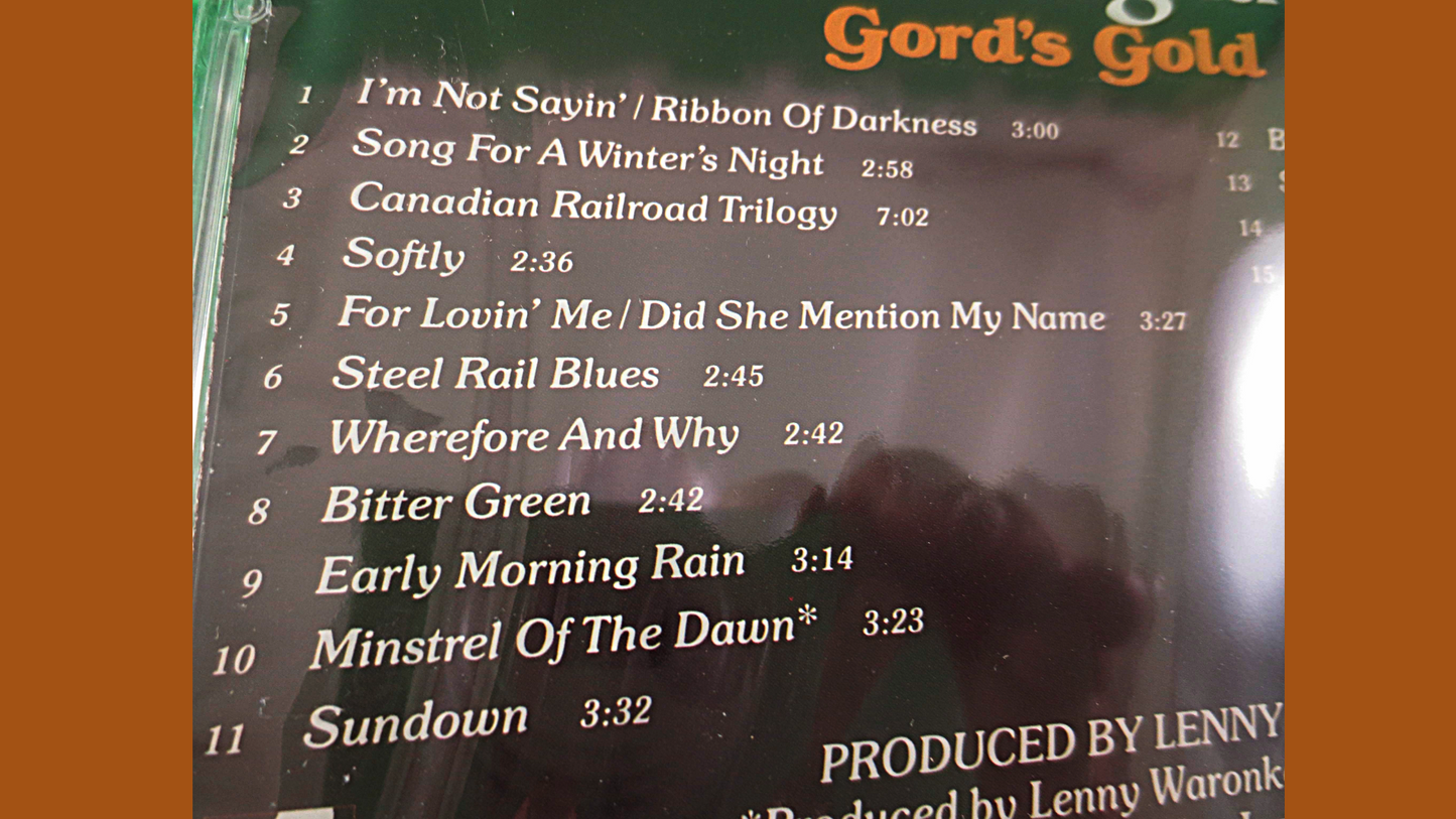 GORDON LIGHTFOOT, Factory SEALED, Gord's Gold, Gordon Lightfoot Cd, Gordon Lightfoot Album, Gordon Lightfoot Hits, Gordon Lightfoot Songs