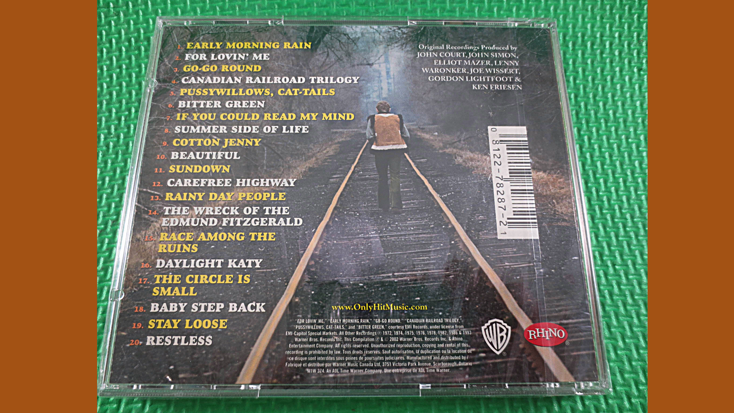 GORDON LIGHTFOOT, Factory SEALED, Greatest Hits, Gordon Lightfoot Cd, Gordon Lightfoot Album, Gordon Lightfoot Hits, Gordon Lightfoot Songs