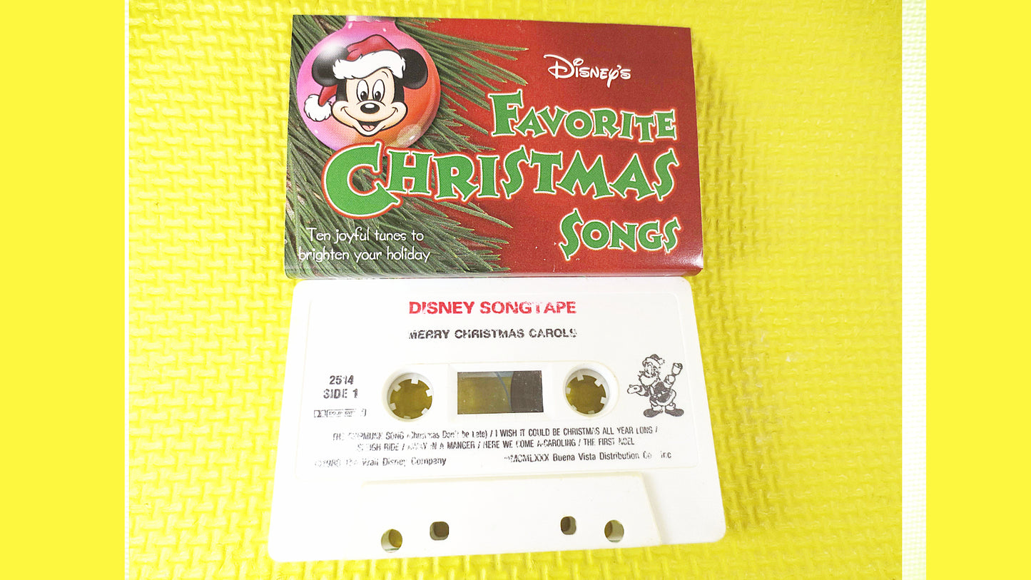 DISNEY CHRISTMAS, DISNEY Songs, Kids Christmas Tape, Childrens Christmas, Disney Cassette, Kids Cassette, Cassette Tape, Kids, 1998 Cassette