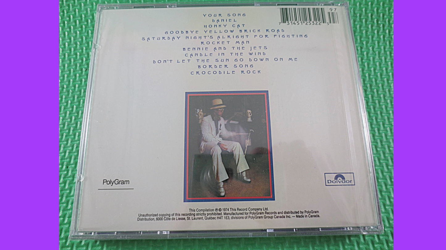 ELTON JOHN, Factory SEALED, Elton John Cd, Greatest Hits Cd, Elton John Album, Elton John Songs, Elton John Hits, Cd's, 1984 Compact Discs