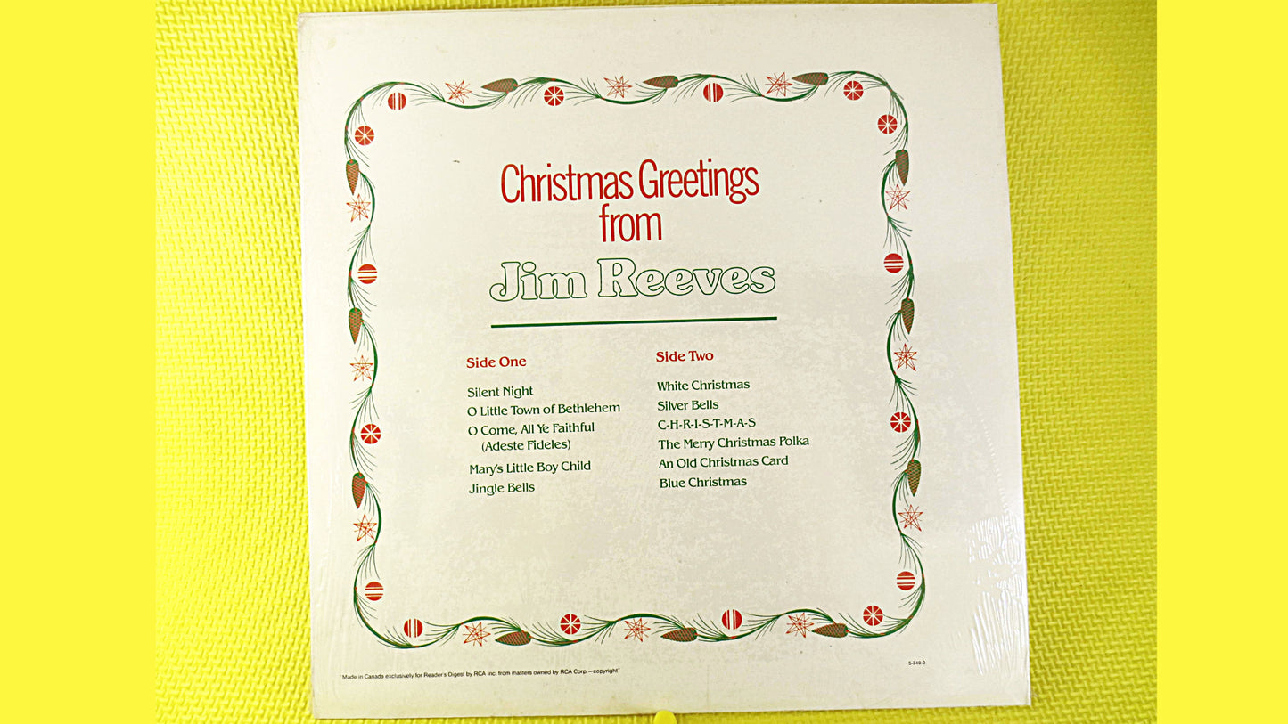 JIM REEVES Record, CHRISTMAS Album, Christmas Record, Jim Reeves Album, Christmas Vinyl, Christmas Lp, Vinyl, 1984 Records