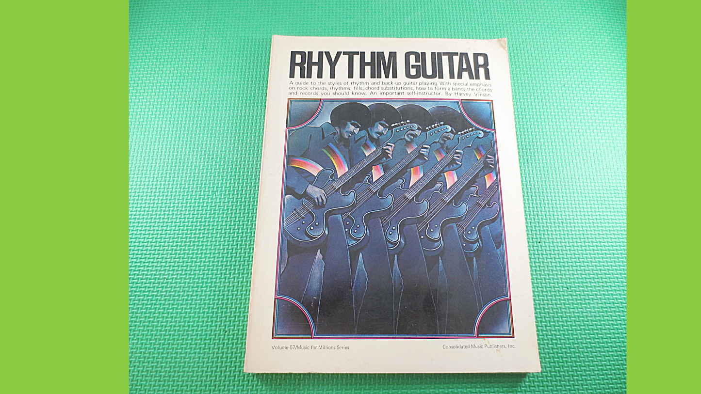 Vintage Book, RHYTHM GUITAR, SHEET Music, Music Books, Guitar Sheet Music, Piano Sheet Music, Rock Music, Vintage Music Book, Guitar Books