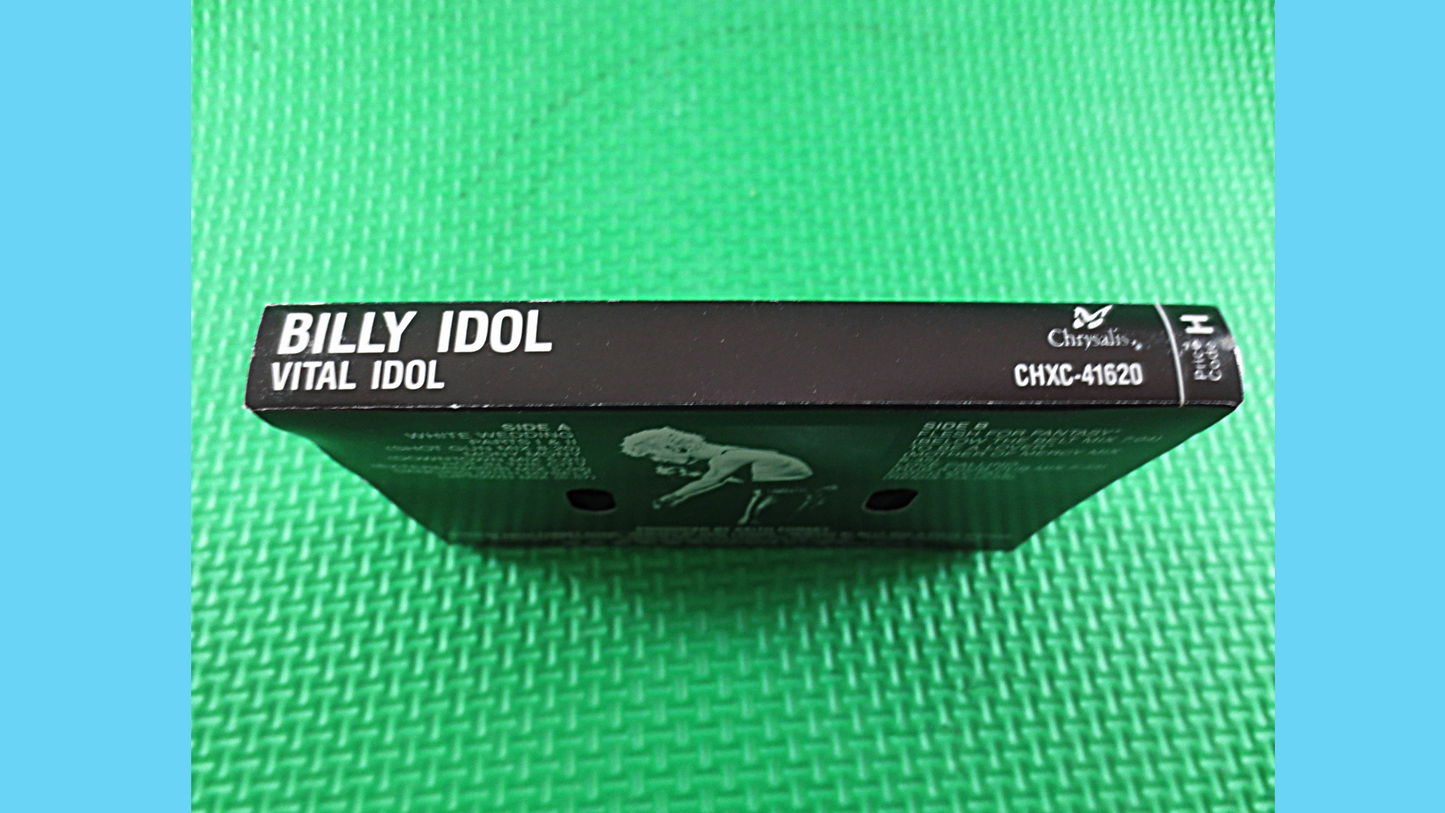 BILLY IDOL, VITAL Idol, Billy Idol Tape, Billy Idol Album, Billy Idol Cassette, Cassette Tapes, Music Tapes, Cassette, Tape, Rock Cassette