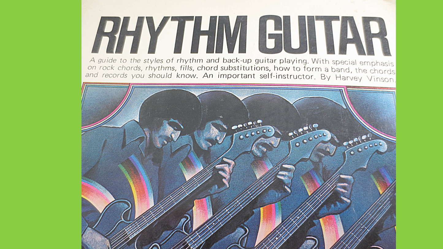 Vintage Book, RHYTHM GUITAR, SHEET Music, Music Books, Guitar Sheet Music, Piano Sheet Music, Rock Music, Vintage Music Book, Guitar Books