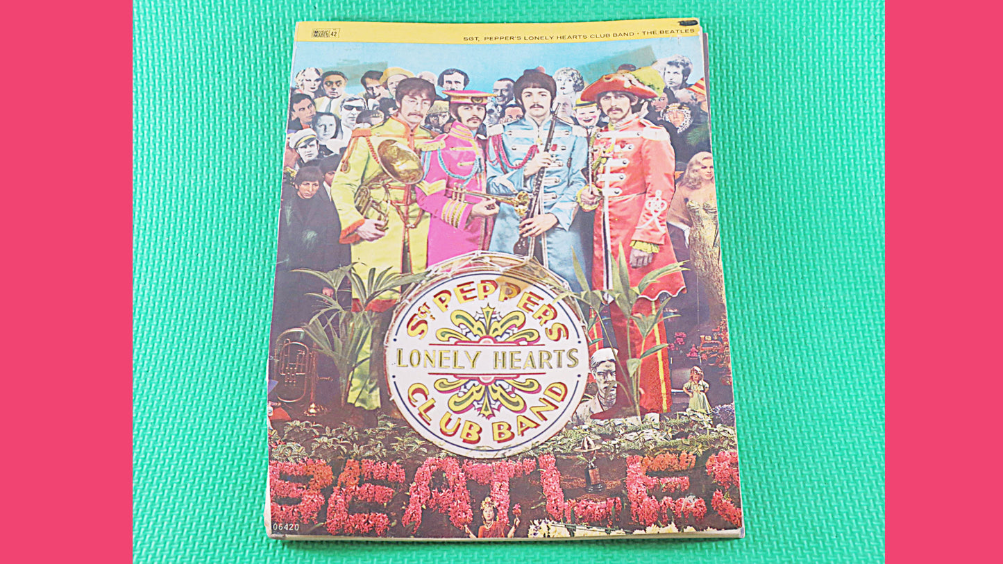 Vintage 1967 Song Book - The BEATLES - Sgt. PEPPERS Lonely Hearts Club Band, BEATLES Sheet Music, Beatles Music Book, Beatles Songbook