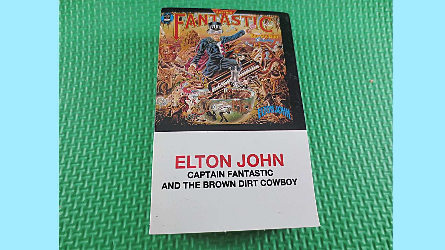 ELTON JOHN Tape, Captain Fantastic And The Brown Dirt Cowboy, Elton John Album, Elton John Music, Vintage Tape, Cassette Tape, 1975 Cassette