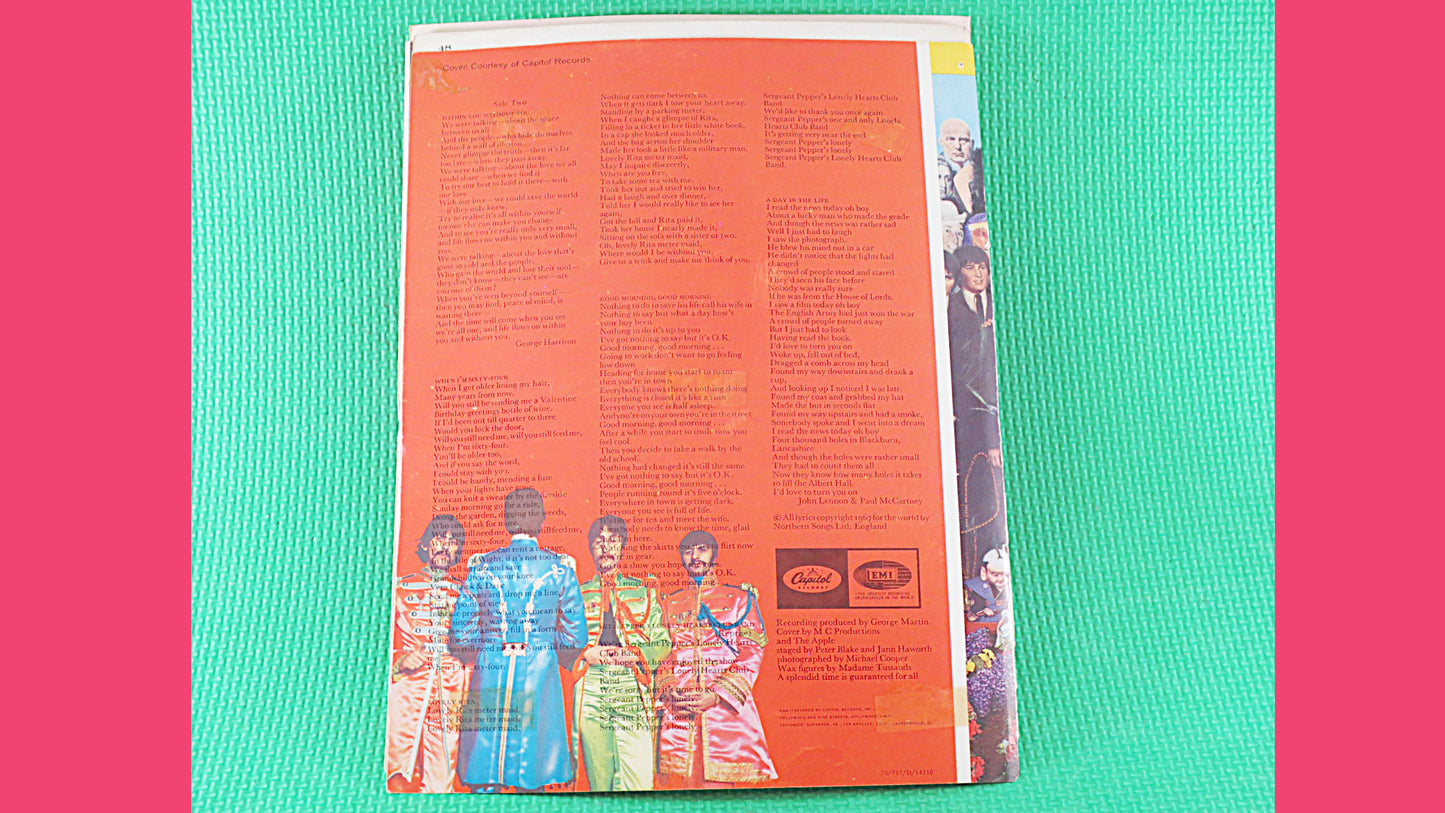 Vintage 1967 Song Book - The BEATLES - Sgt. PEPPERS Lonely Hearts Club Band, BEATLES Sheet Music, Beatles Music Book, Beatles Songbook