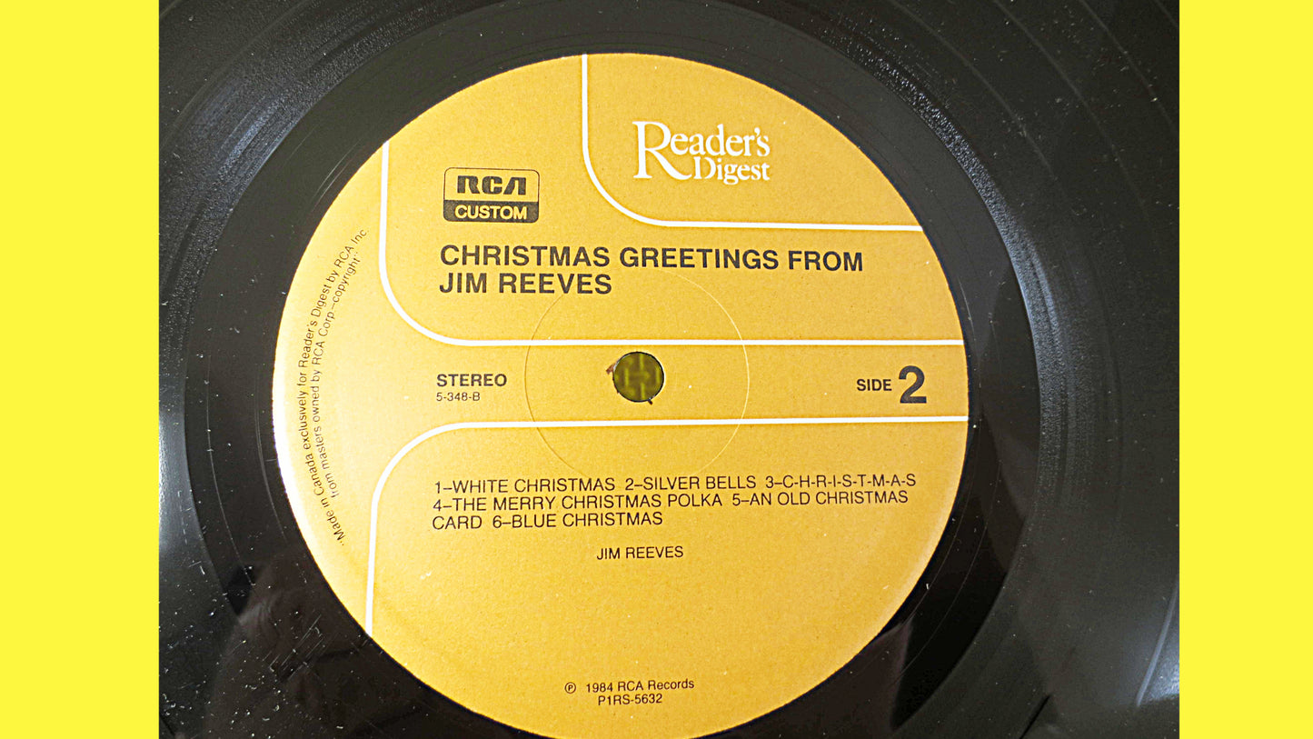 JIM REEVES Record, CHRISTMAS Album, Christmas Record, Jim Reeves Album, Christmas Vinyl, Christmas Lp, Vinyl, 1984 Records