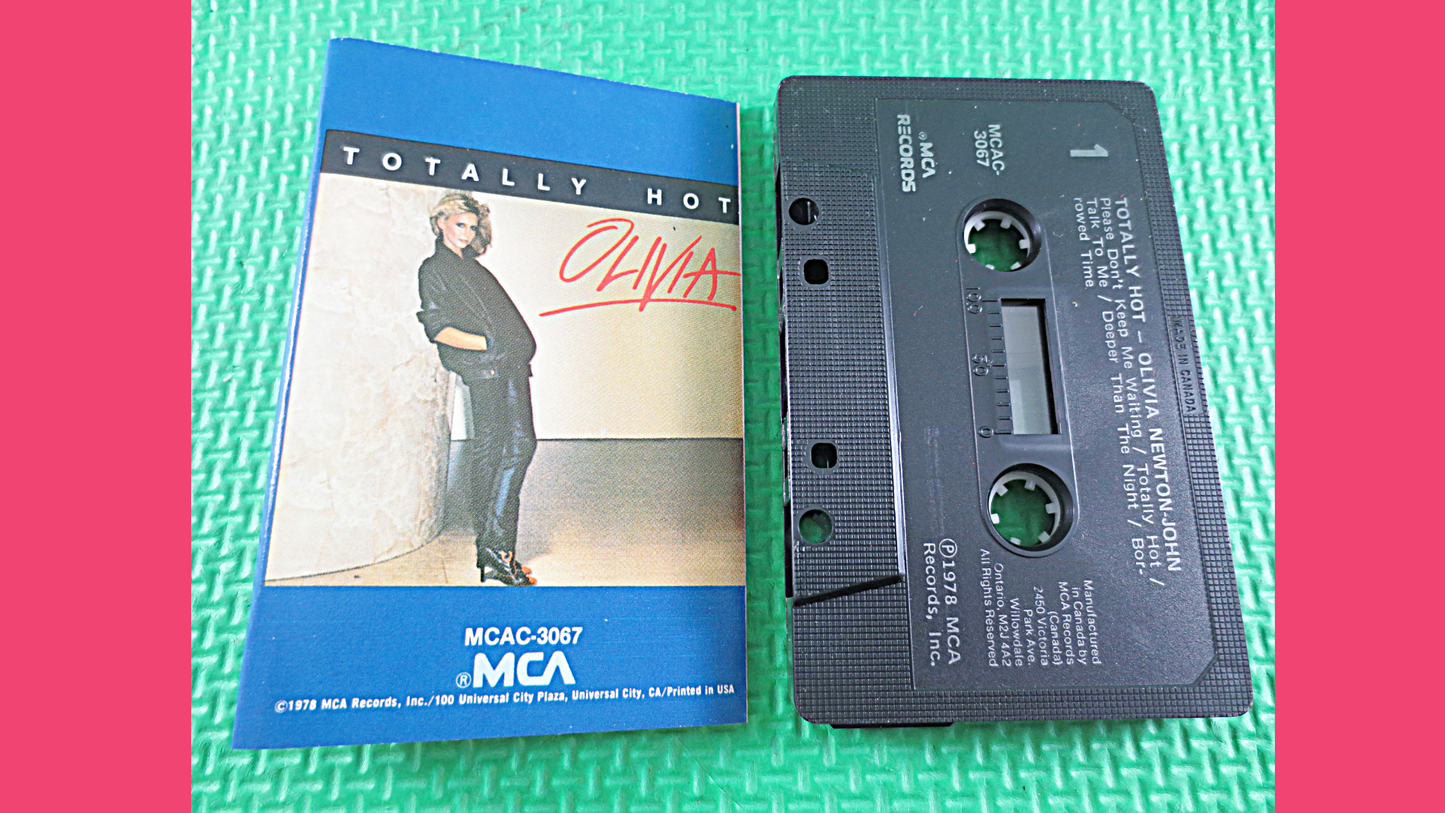 OLIVIA NEWTON-JOHN, Totally Hot, Pop Album, Pop Music, Cassette Tapes, Disco Cassettes, Tapes, Tape Cassette, Pop Cassette, 1978 Cassette