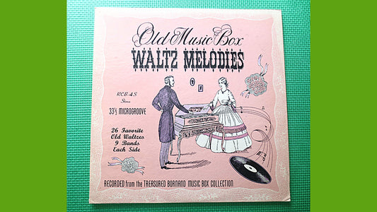 Old MUSIC BOX, WALTZ Melodies, Music Boxes, Antique Music Box, Vintage Music Box, Music Box Record, Music Box Album, Records, 1955 Records