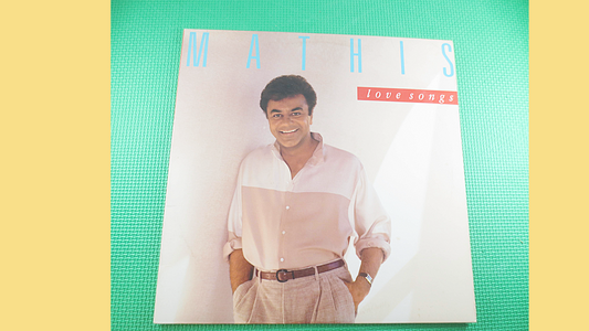 JOHNNY MATHIS, LOVE Songs, Johnny Mathis Album, Johnny Mathis Vinyl, Johnny Mathis Lp, Johnny Mathis Record, Vintage Records, 1988 Records