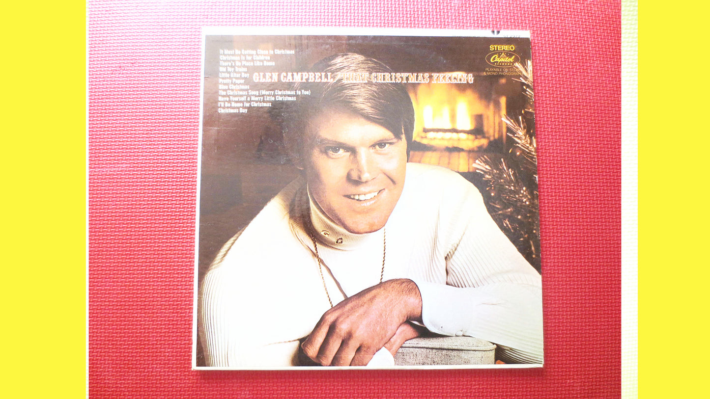 GLEN CAMPBELL, That CHRISTMAS Feeling, Christmas Records, Christmas Album, Christmas Lp, Christmas Music, Lps, 1968 Records