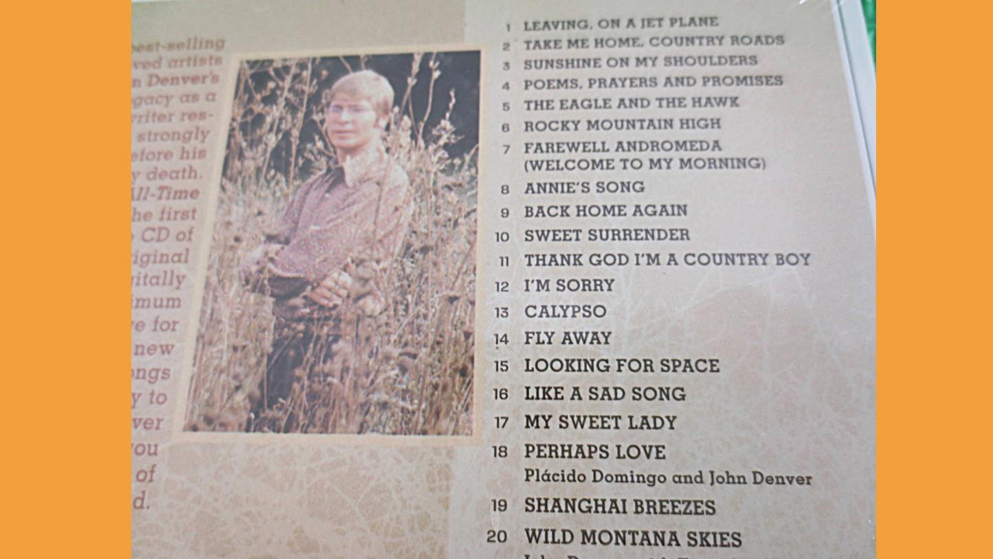 JOHN DENVER, Factory SEALED, Greatest Hits, John Denver Cd, John Denver Album, John Denver Hits, John Denver Songs, John Denver Music, Cd's