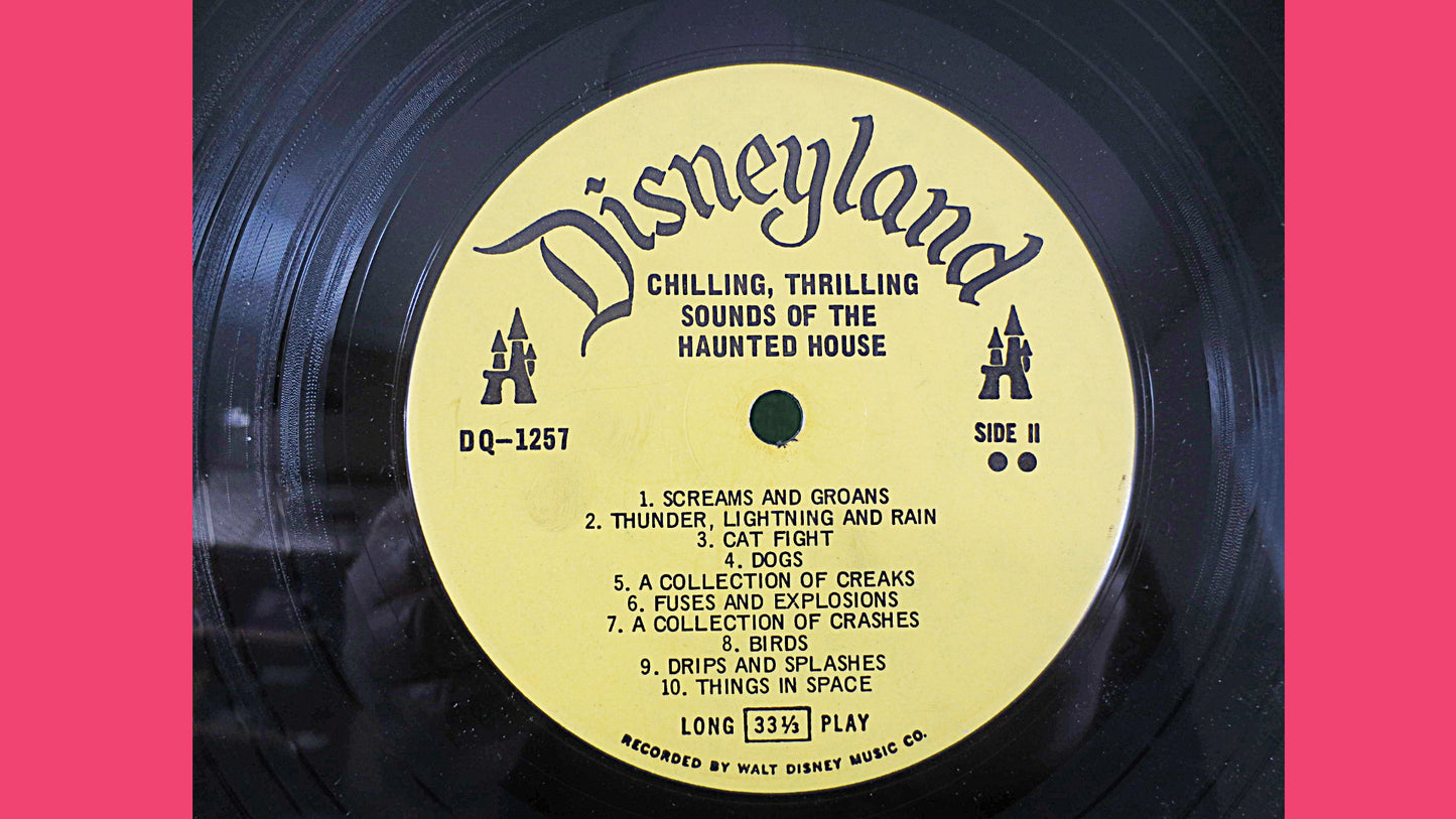 The HAUNTED HOUSE, DISNEYLAND Records, Halloween Records, Disney Records, Novelty Records, Childrens Records, 1964 Records