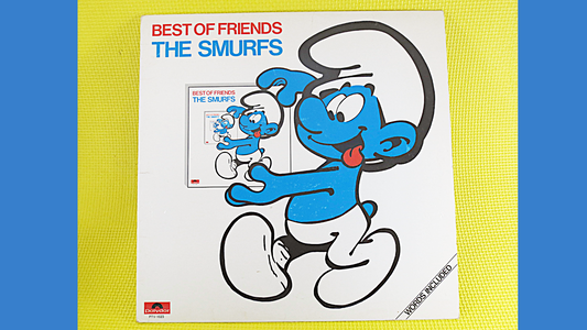 The SMURFS, BEST of FRIENDS, Children's Records, Vintage Vinyl, Kids Records, Vinyl Record, Vinyl, Records, Vintage Records, 1982 Records