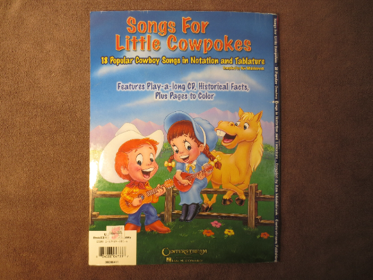 Vintage Books, LITTLE COWPOKES, SHEET Music, Music Books, Children's Songs,, Kids Music, Kids Songs, Kids Music, Kids Sheet Music