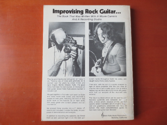 Vintage Books, IMPROVISING ROCK GUITAR, Sheet Music, Music Books, Rock Piano Book, Rock Music Books, Guitar Book, Guitar, Vintage Music Book