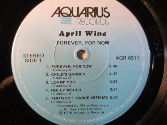 APRIL WINE, FOREVER For Now, April Wine Album, April Wine Record, April Wine Lp, Rock Records, Rock Lp, Vinyl, 1976 Records