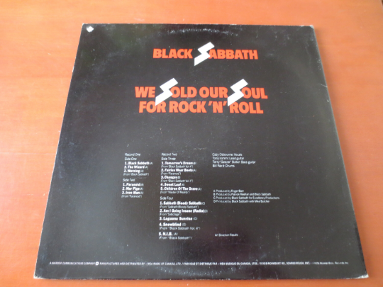 BLACK SABBATH, We Sold Our Soul, BLACK Sabbath Record, Black Sabbath Album, Ozzy Osbourne Lp, Vinyl Records, 1975 Records