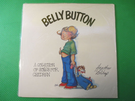 HEATHER Bishop BELLY BUTTON Album, Heather Bishop Lp, Heather Bishop Album, Childrens Records, Kids Lp, 1982 Records