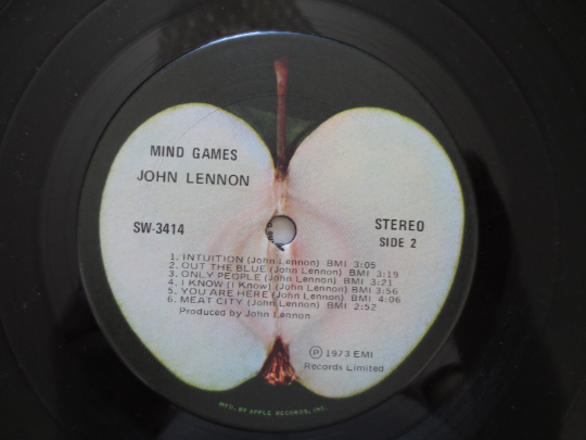 JOHN LENNON Record, Mind GAMES, John Lennon, John Lennon Album, John Lennon Vinyl, John Lennon Lp, Vinyl, 1973 Records