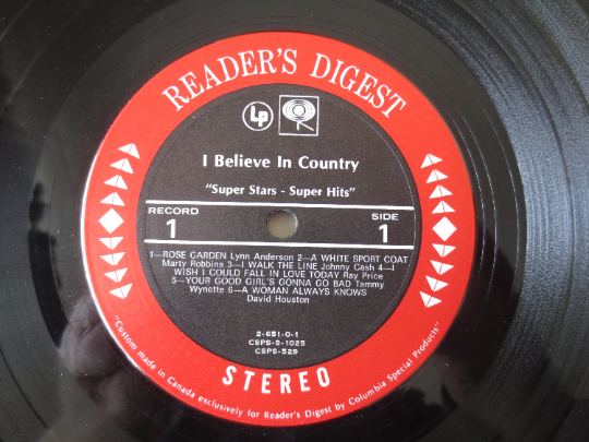 CLASSIC COUNTRY, I BELIEVE in Country, 9 Record Box Set, Readers Digest, Record, Vinyl Record, Country Vinyl, Vinyl, Albums