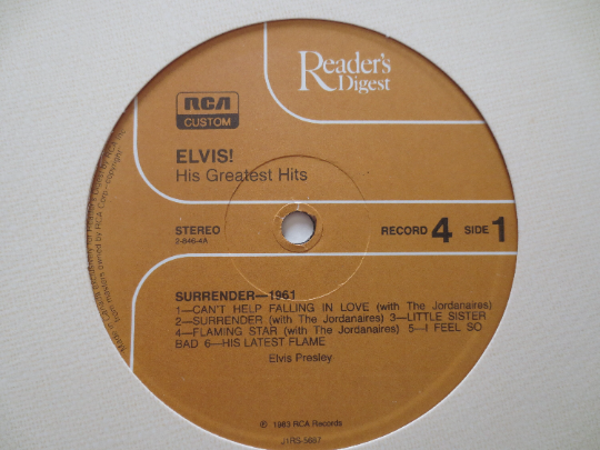 ELVIS PRESLEY, 7 RECORDS, Readers Digest Lps, Elvis Records, Elvis Vinyl, Vinyl Record, Elvis Album, Vinyl lp, 1983 Records