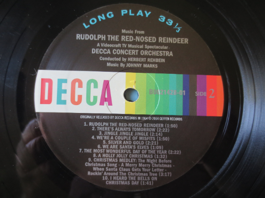 RUDOLPH the RED NOSED Reindeer, Christmas Record, Childrens Album, Christmas Album, Christmas Vinyl, Vinyl Lp, 1964 Records